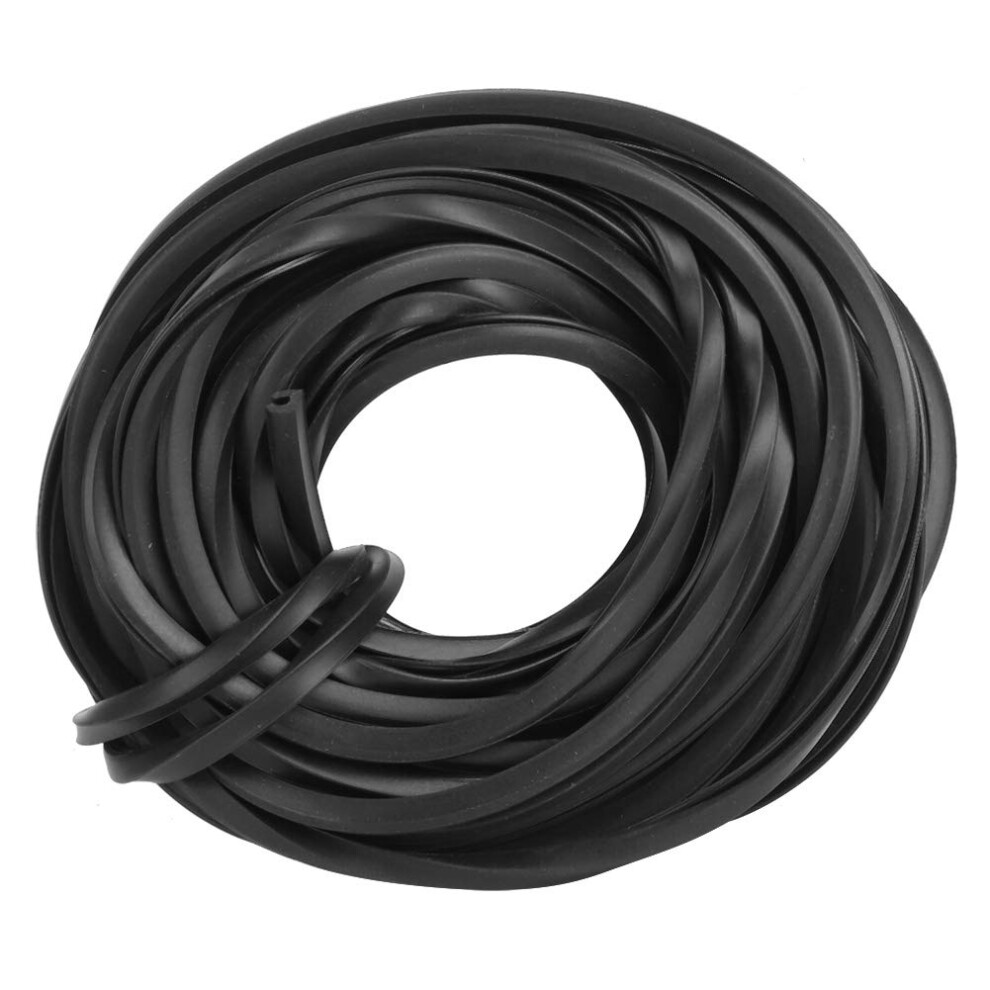 32.8Ft Greenhouse Rubber Strip, Black Rubber Seal Frameless Weather Stripping Door And Window Gasket Glazing Rubber Seals Glazing Seal Line 738683107616