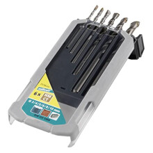 WOLFCRAFT Set S-6 punte per calcestruzzo CT - Ø3-10