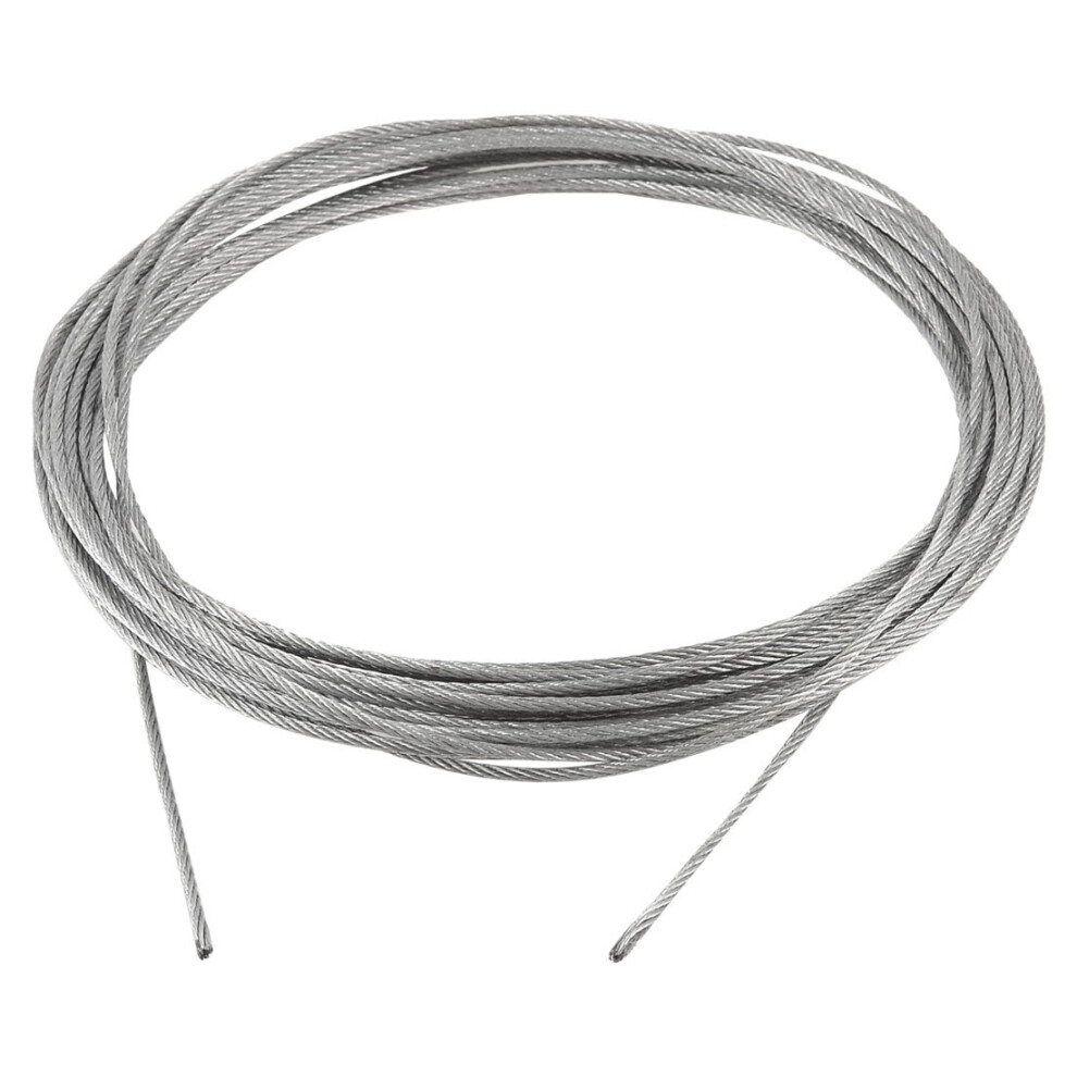 Sourcingmap Grinding Machine Grinder 10M X 2Mm Stainless Steel Wire Rope Cable Gray 700955371957