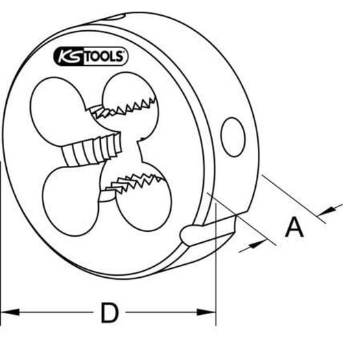 332.1016 HSS die MF, M14x1,50mm 1