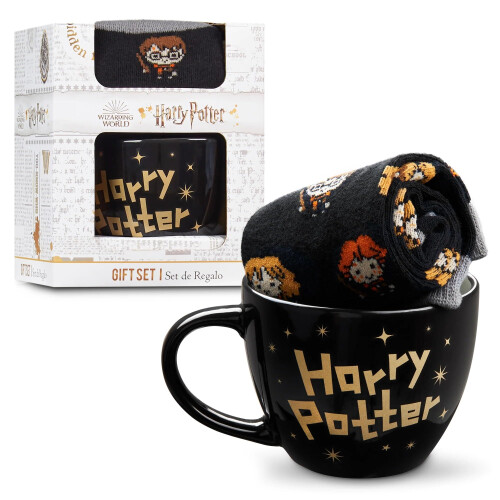 Harry Potter Mug and Socks Gift Set, Official Merchandise (Hogwarts)