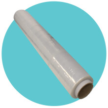 2 Rolls x 400mm Clear Pallet Stretch Wrap | Extra Long Roll, Standard Core, 17mu Thick | Shrink Wrap, Cling Film, Plastic Wrap | Packaging for