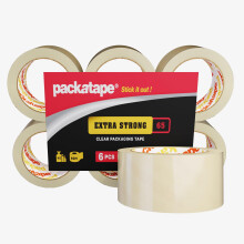Packing Tape Extra Strong 6 Rolls Clear Packaging Tape 48mm x 50m Ideal for Parcel, Packing, Packaging, Storage Cardboard Boxes