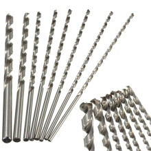 8pcs 200mm Extra Long Twist Drill Bits Straight Shank High-Speed Steel for Wood Plastic and Aluminum