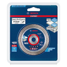 Professional 1x Expert HardCeramic 76 mm Diamond Cutting Disc (for Hard tiles, Hard stone, Ø 76 mm, Accessories Mini Angle Grinder)