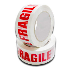 - 6 ROLLS of Fragile Packaging Tape 48mm x 66 Meters for Parcels & Boxes. - Heavy Duty Fragile Packing Tape Provides Strong, Secure and Sticky Seal