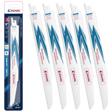 Reciprocating Saw Blade Bi-Metal Cobalt Sabre Saw Blades for Wood and Metal Demolition 225mm 8+10TPI R930DM (5-Pack)