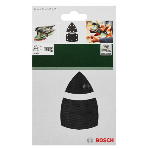 Bosch 2609256D20 Sanding pad, 102x62 / 93 mm , black 1