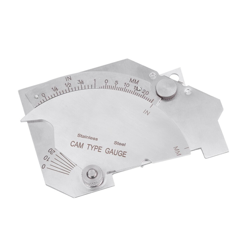 Welding Gauge, Mg-8 Bridge Cam Welding Gauge Welded Surfaces Joint Undercut Fillet Leg Throat Gage Measuring Rulers Welding Undercut Gague 738588638406