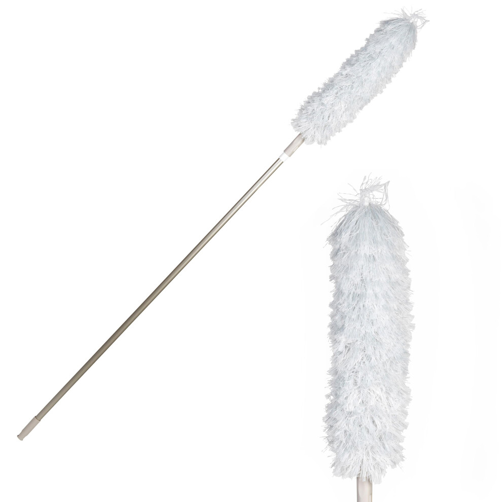 LASAL71502WEU7 Warm Harmony Microfibre Duster - Scratch Free Cleaning, Extendable Handle 120cm, Feather Duster, Traps Dust & Dirt, Flexible Head,