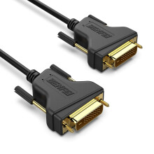 DVI to DVI Cable, 3 Meter DVI-D 24+1 Gold Plated Cable, Dual Link Support High Resolution 2560x1600 for Gaming, DVD, Laptop, HDTV
