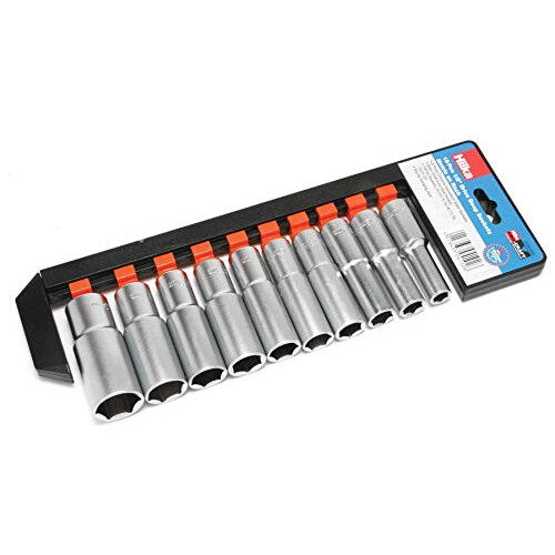 Hilka 01041002 1/2-inch Pro Craft Deep Metric Socket Set
