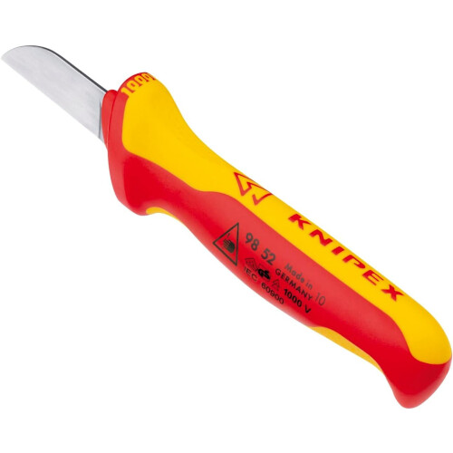 Knipex Cable Knife insulating multi-component handle, VDE-tested 190 mm 98 52 1