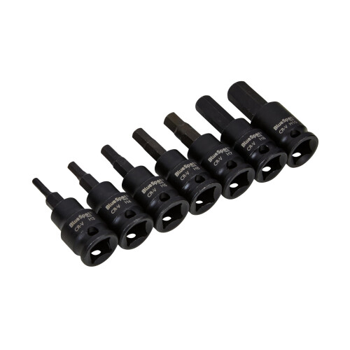 BlueSpot 7 PCE 3/8 Impact Hex Bits (H3-H10) 2