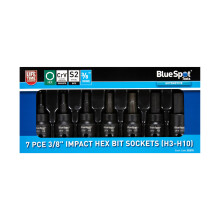 7 PCE 3/8 Impact Hex Bits (H3-H10)
