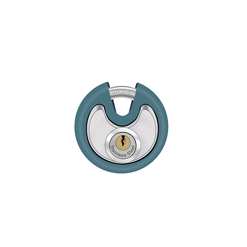 Outdoor Padlock With Keys, Heavy Duty Disc Lock, Stainless Steel Weatherproof Security Padlock 70Mm 761736130750