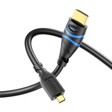 BlueRigger Micro HDMI auf HDMI Kabel (4,6m, 4K 60Hz, HDR, Hochgeschwindigkeit, Ethernet) - Kompatibel mit GoPro Hero 7/6/5/4