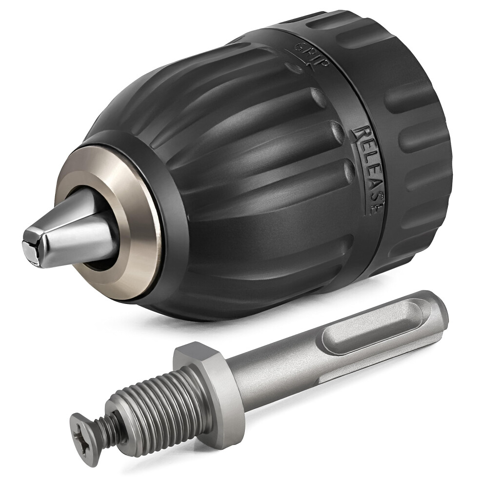 Keyless Sds Drill Chuck 2-13Mm 1/2-20 Unf With Adapter Sds-Plus 4042150130028