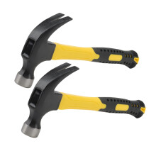 2 PCS 16oz Claw Hammer, 12 Inch Steel Curved Claw Hammer, 450g Straight Claw Hammer for Indoor Outdoor Using