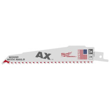 Blade Sable THE AX Wood with Nails 150mm 5Tpi - 5pcs, White/Dark Grey Heather