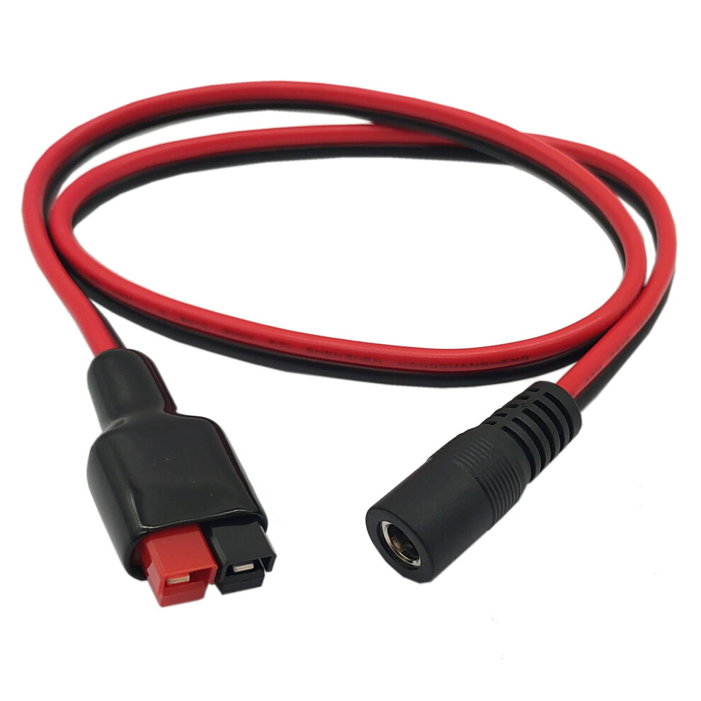 14Awg Dc 5.5Mm X 2.1Mm Power Plug Extension Cable Connector For Generator Backup Battery And Foldable Solar Panel, Compatible Anderson Powerpole Port 763431918862