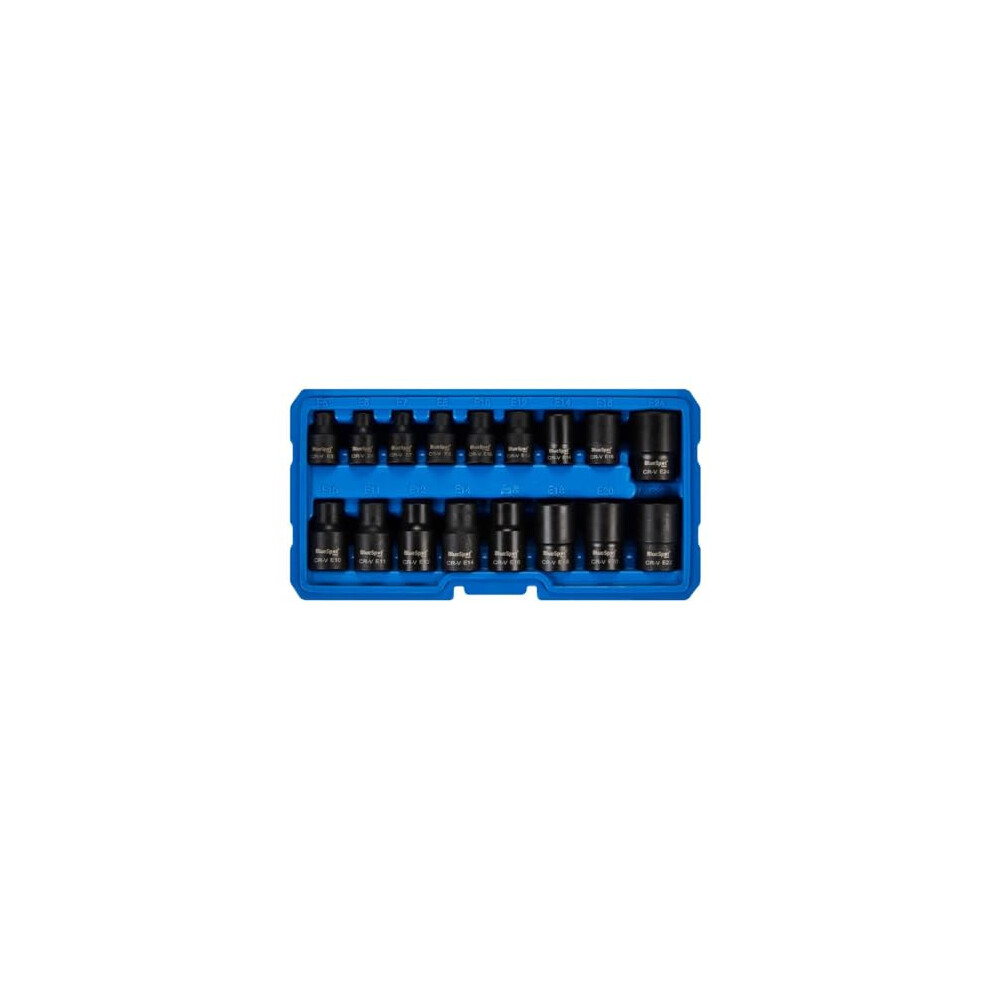 Blue Spot Tools 17Pce 3/8"- 1/2" Impact E Torx Sockets 5028734015867
