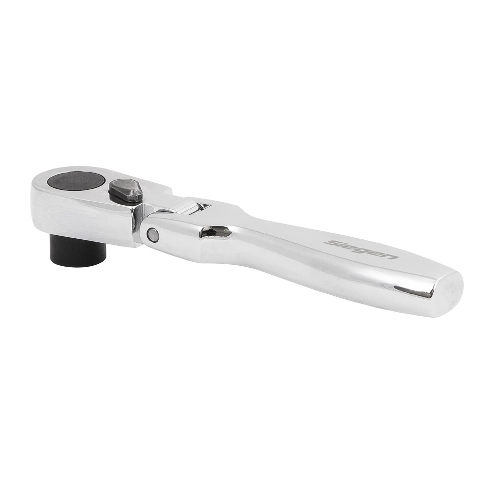Siegen 1/4" Hex Micro Flexi-Head Ratchet Bit Driver - S01253