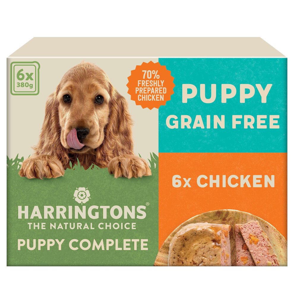 Complete Wet Tray Grain Free Hypoallergenic Puppy Food 6x380g - Chicken & Potato- Made with All Natural Ingredients