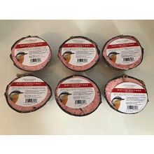 Suet Filled Half Coconuts for Wild Birds - Berry Flavour (Pack of 6)