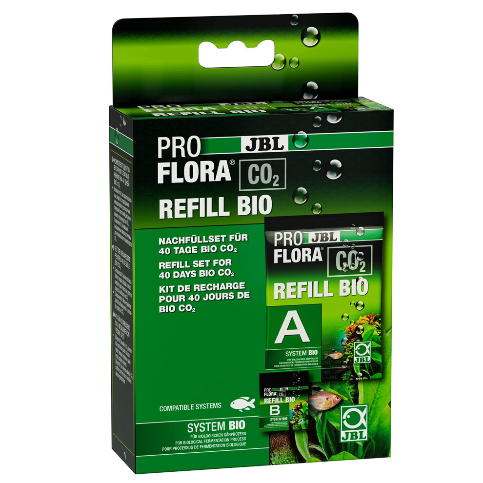 PROFLORA CO2 REFILL BIO, refill set for bio-CO2 fertilization systems, components A and B