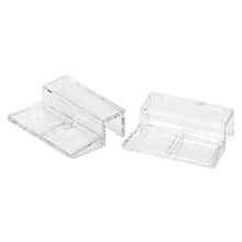 20Pcs Aquarium Glass Cover Clip Acrylic Universal Lid Clips for Rimless Aquariums Clear Color Acrylic Aquarium Glass Cover Holder(5mm)