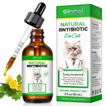 Antibiotics for Cats, Natural Cat Antibiotics for Infections, Pet Antibiotics Itch Relief Allergy Relief Immune Support, Cat Multivitamin 2.02 FL OZ