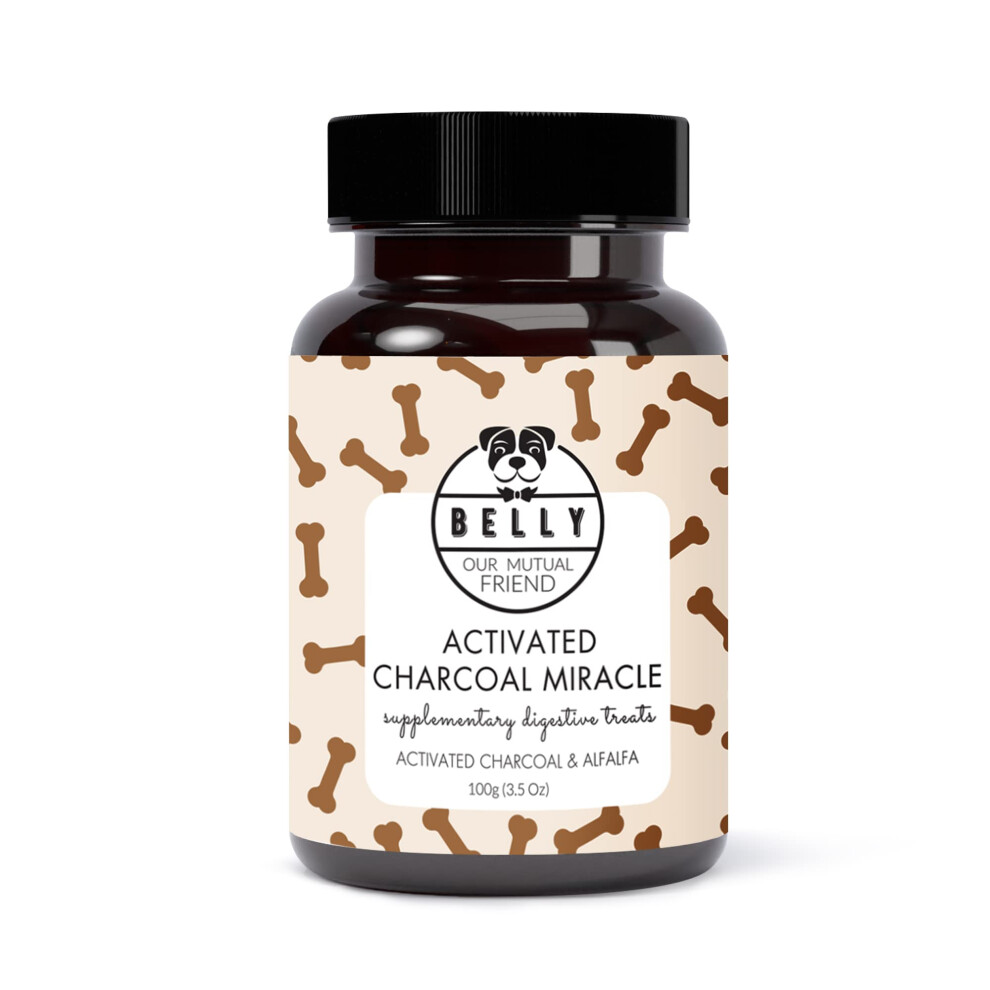 Belly Activated Charcoal Tablets - Activated Charcoal Dog Biscuits, Fibre for Dogs, Activated Charcoal for Dogs, Charcoal for Dogs, Charcoal Dog