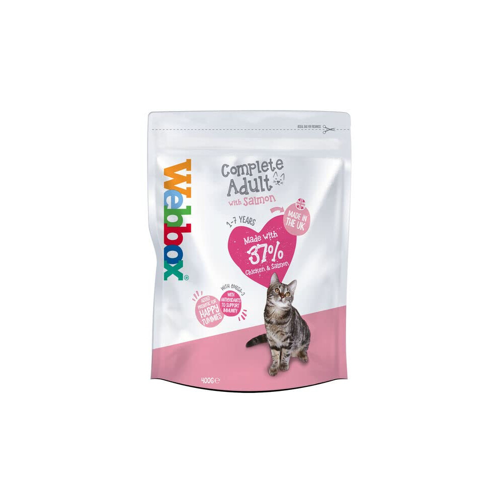 Webbox Salmon And Chicken Complete Cat Food (4 X 400g bags)