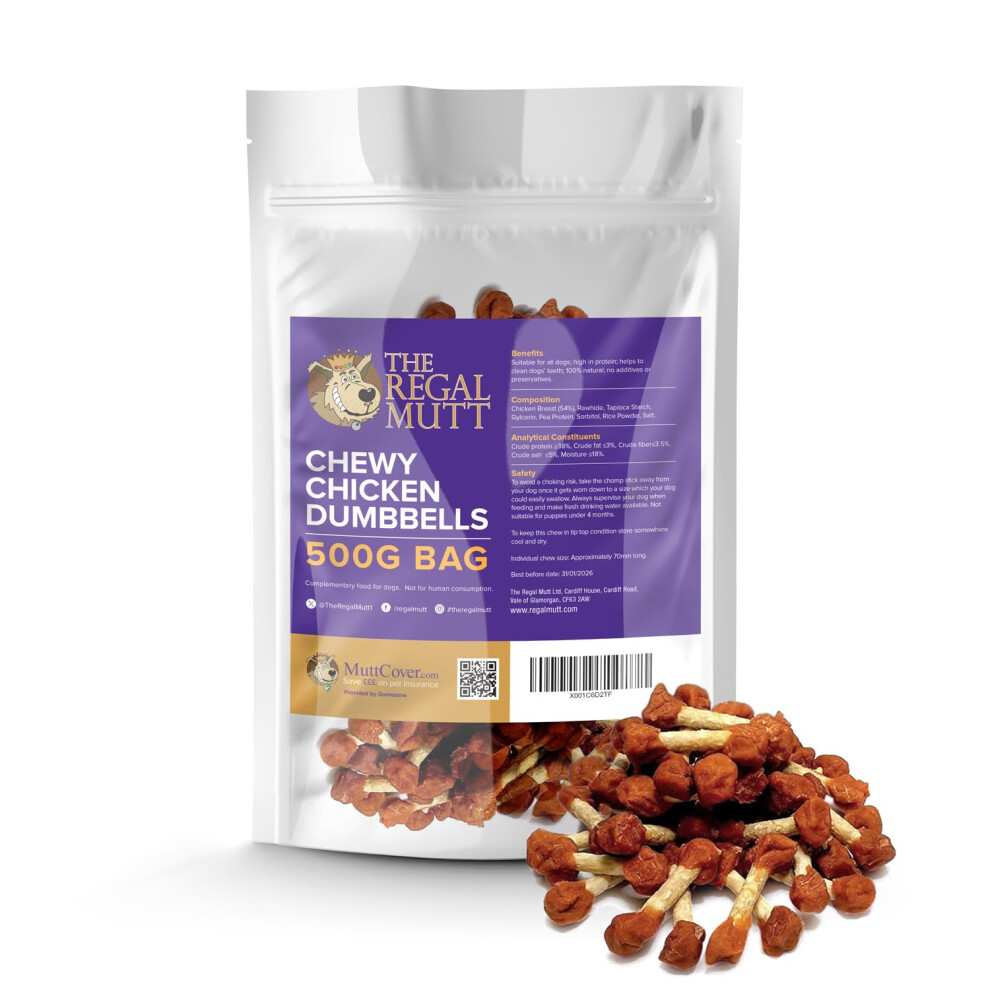Chicken Dumbbells - 500g Bag - Image 2