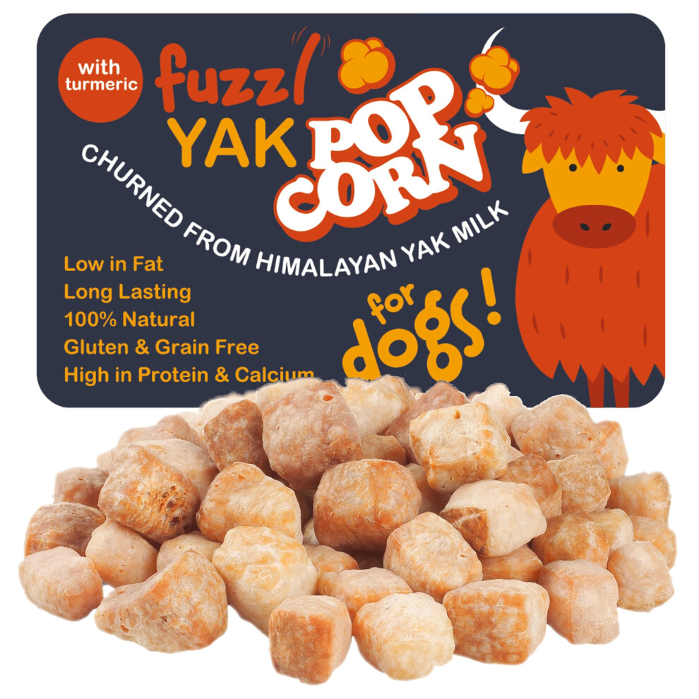 Fuzzl Natural Yak Chew Bites 120G Large Pack Premium Dog Treats Turmeric And Himalayan Yak Milk Natural Dog Treats Long Lasting Dog Training Treats Yak