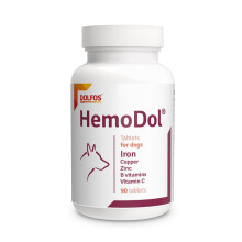 HemoDol 90 Tablets – Iron Support for Dogs with Copper, Zinc & B Vitamins | Supports Hemoglobin, Red Blood Cells & Oxygen Transport, Immune Health