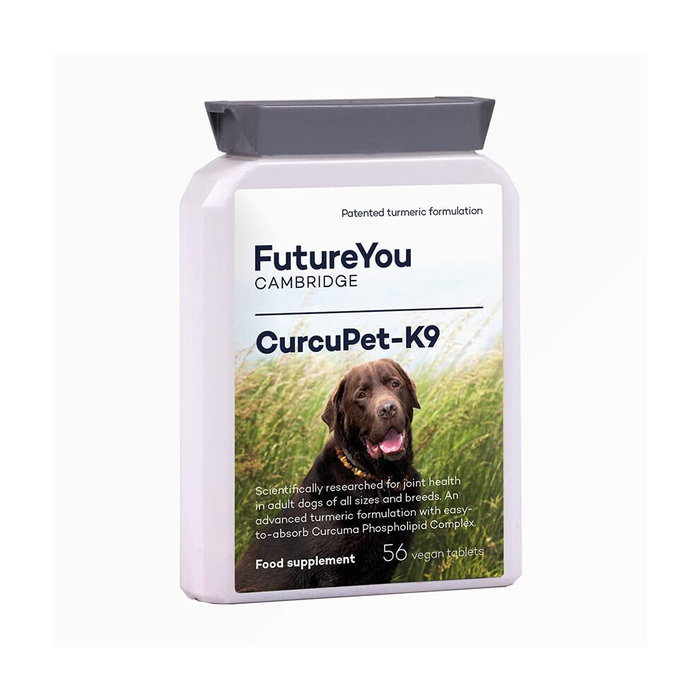 CurcuPet-K9 Turmeric Dog Supplements – 56 Capsules – Joint Aid for Dogs with Curcuma Complex & Turmeric – Joint Supplements for Dogs by