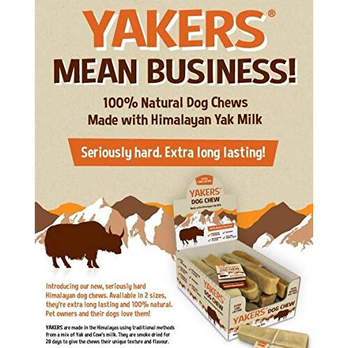 Yakers Dog Chew Medium x 3 - Yak Milk Value Pack of 3 - Save! 2