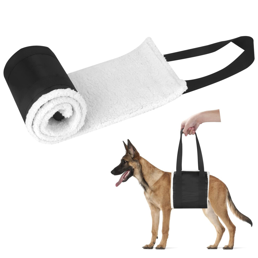 Lenpestia Dog Lifting Sling Soft Dog Support Harness Mobility Aids To Lift Pets Front Rear Legs For Medium Large Senior Dog Weak Legs Surgery Rehabilitation