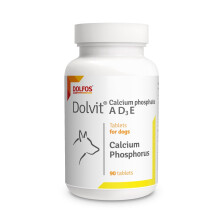 Dolvit Calcium Phosphate A D3 E 90 Tablets Puppy Adult Pregnant Nursing Dogs