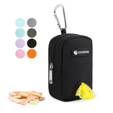 Dog Treat Pouch Hands Free dog walking bag with Metal Carabiner, 900D Oxford Cloth Dog Poop Bag Holder for Pet Puppy Training Travel or Outdoor