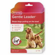 | Gentle Leader | Head Collar for Medium Dogs | Stops Pulling On The Lead | Training Aid with Immediate Effect | Endorsed by Behaviourists | Red x 1