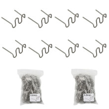 1000 Pieces Hot Staples Welding Staples 0.6mm 0.8mm Plastic Welding Rods for Car Auto Bumper Machine Repair Welding Wire Welding Nails (500 x