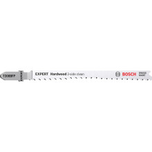 Professional 3x Expert ‘Hardwood 2-Side Clean' T 308 BFP Jigsaw Blade (for Kitchen countertop, Plastic coated boards, Length 117 mm, Accessories