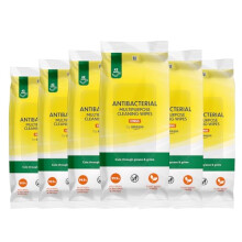 Antibacterial Multipurpose Cleaning Wipes Citrus, 252 wipes 42 count (Pack of 6)
