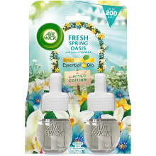 Air Wick Plug-in Diffuser Twin Refill Fresh Spring Oasis 2x19ml Long-Lasting Fragrance Up to 200 Days