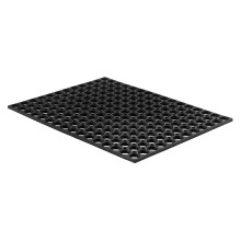 Honeycomb Indoor Outdoor Rubber Ring Entrance Floor Door Mat Heavy Duty Matt with Drainage Holes Anti Fatigue Dirt Scrapper Playground Garden Matting