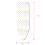 Minky Elasticated Medium Ironing Board Cover, Foam, White, 110 x 35 cm 2