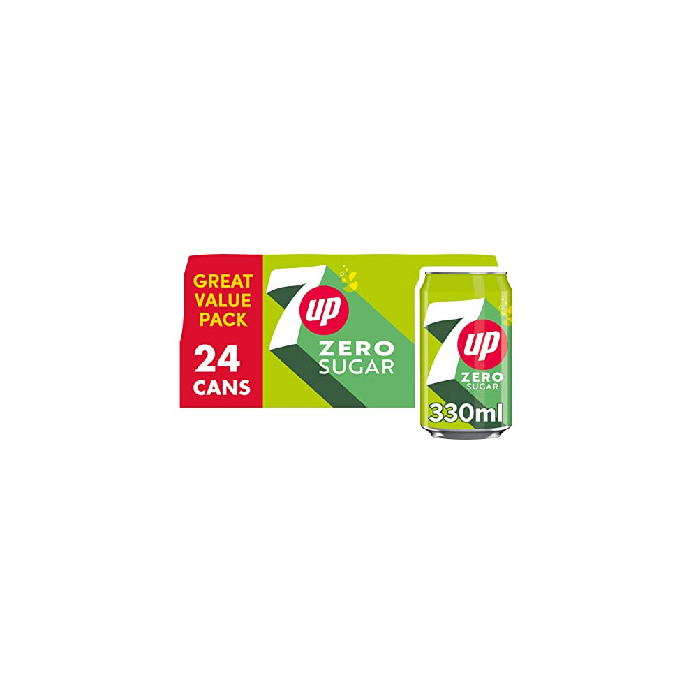 7UP Zero Lemon & Lime Cans 24 x 330ml - Image 8